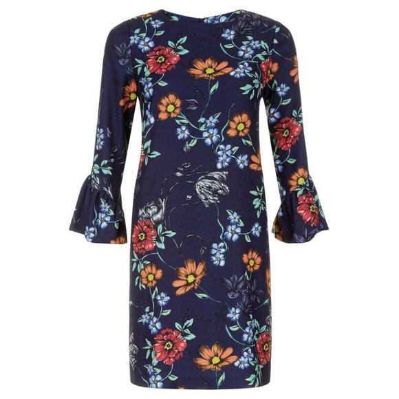 HOBBS London Floral Shift Dress 6 - Picture 4 of 7